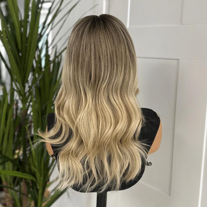 Glueless 14-Inch Blonde Balayage HD Lace Front Wig | 100% Human Hair | Beginner-Friendly-Livia