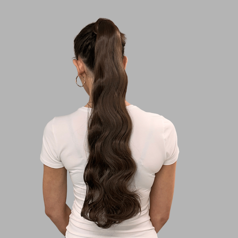 Daisy-34'' Extra Long Wavy Wrap Around Synthetic Ponytail - - estellewigsandmore.co.uk
