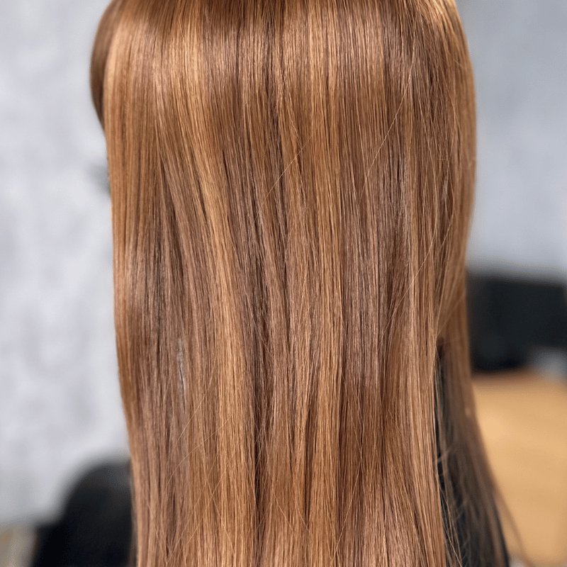 18” Straight Hair Topper with Soft Fringe – Faux Scalp Base 6.5x6.5 Natural Volume Crown Topper with Combs - estellewigsandmore.co.uk