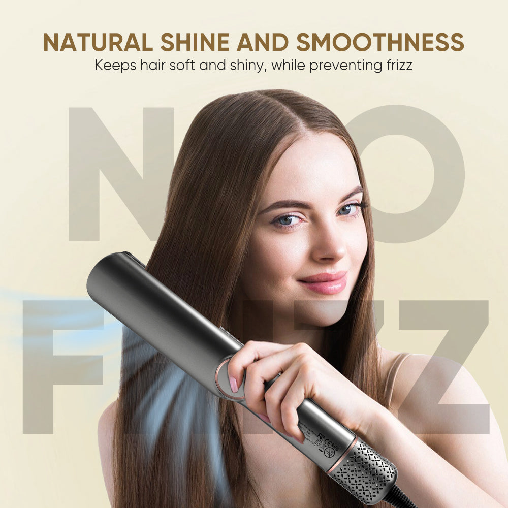 2-in-1 Wet to Dry Hair Dryer &amp; Straightener | High-Speed Ionic Blow Dryer with LCD Display - estellewigsandmore.co.uk Hair Accessories