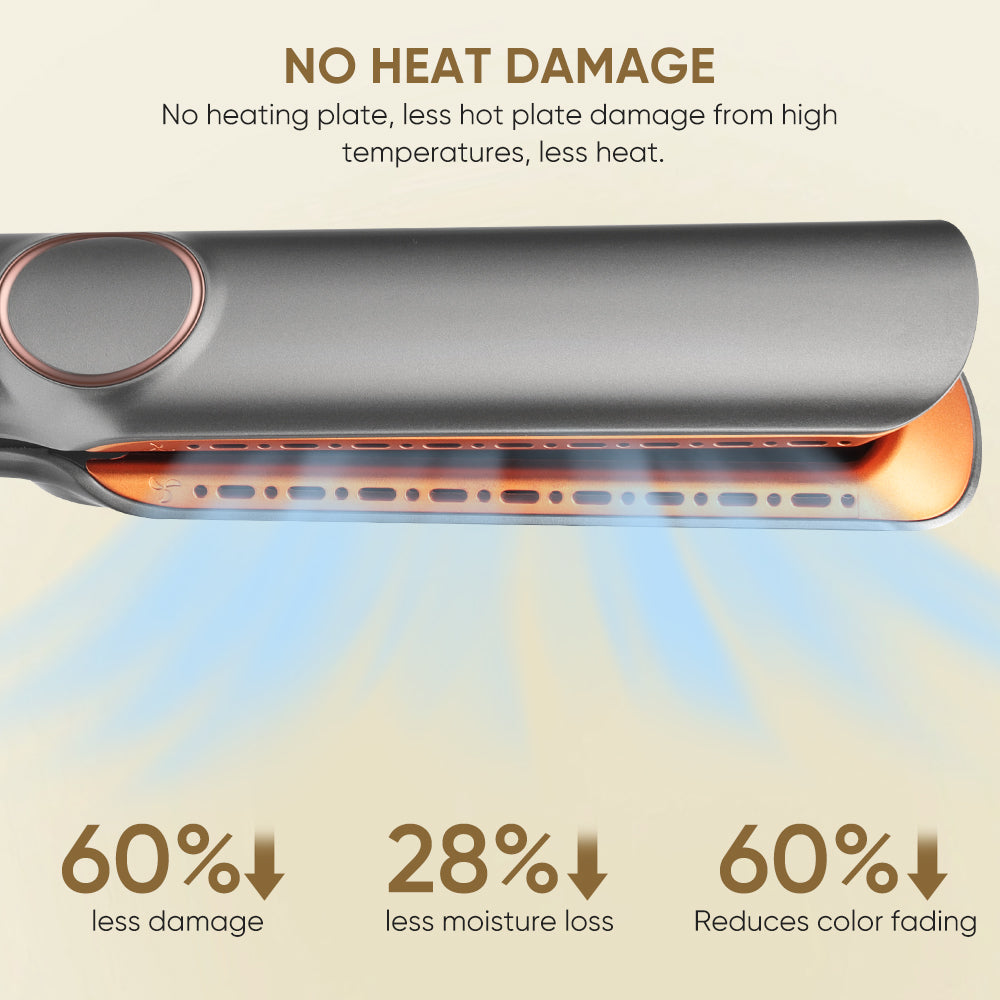 2-in-1 Wet to Dry Hair Dryer &amp; Straightener | High-Speed Ionic Blow Dryer with LCD Display - estellewigsandmore.co.uk Hair Accessories