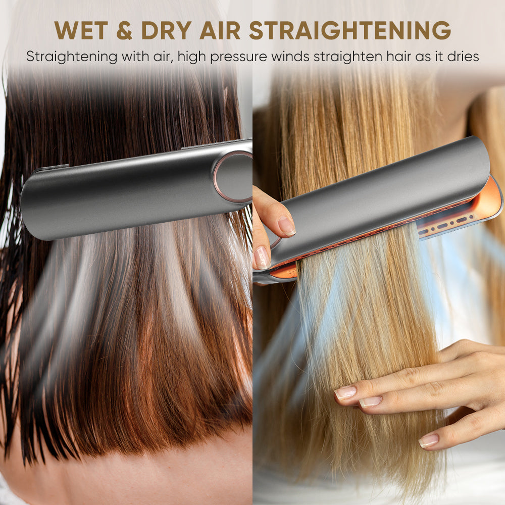 2-in-1 Wet to Dry Hair Dryer &amp; Straightener | High-Speed Ionic Blow Dryer with LCD Display - estellewigsandmore.co.uk Hair Accessories