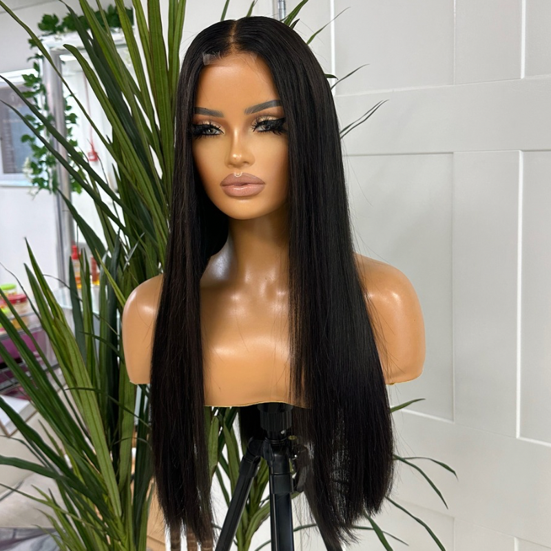 RIYA Bone Straight 100 Virgin Human Hair HD Lace Closure Wig