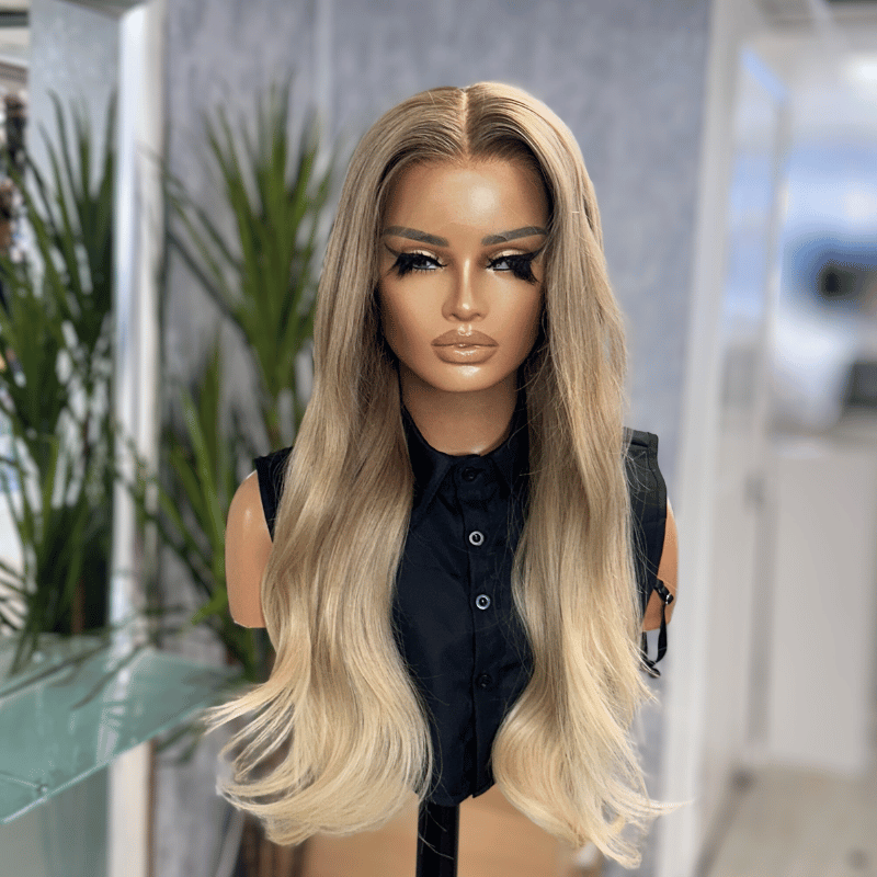 Romy- 20” Blonde Human Hair Wig | 13x6 HD Lace Front Glueless Wig - estellewigsandmore.co.uk