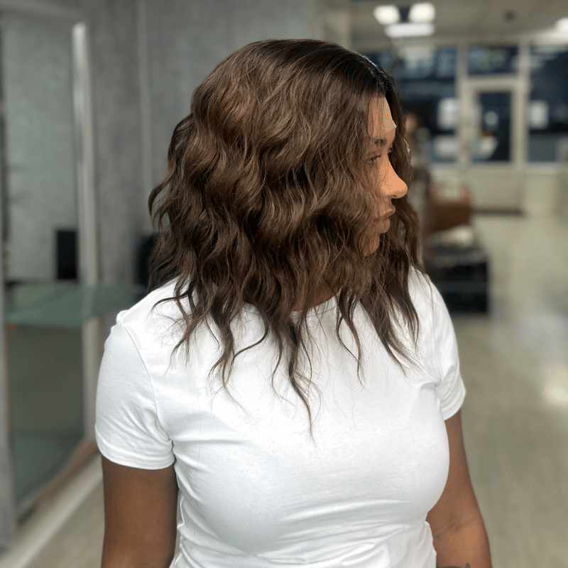 Short Ombre Brown Synthetic Lace Front Wig-Tonia - estellewigsandmore.co.uk