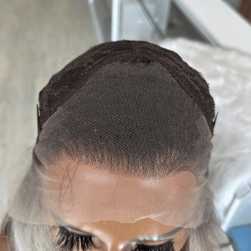 ZOE-Rooted Ash Brown/Blonde Balayage  Synthetic Lace Front Wig