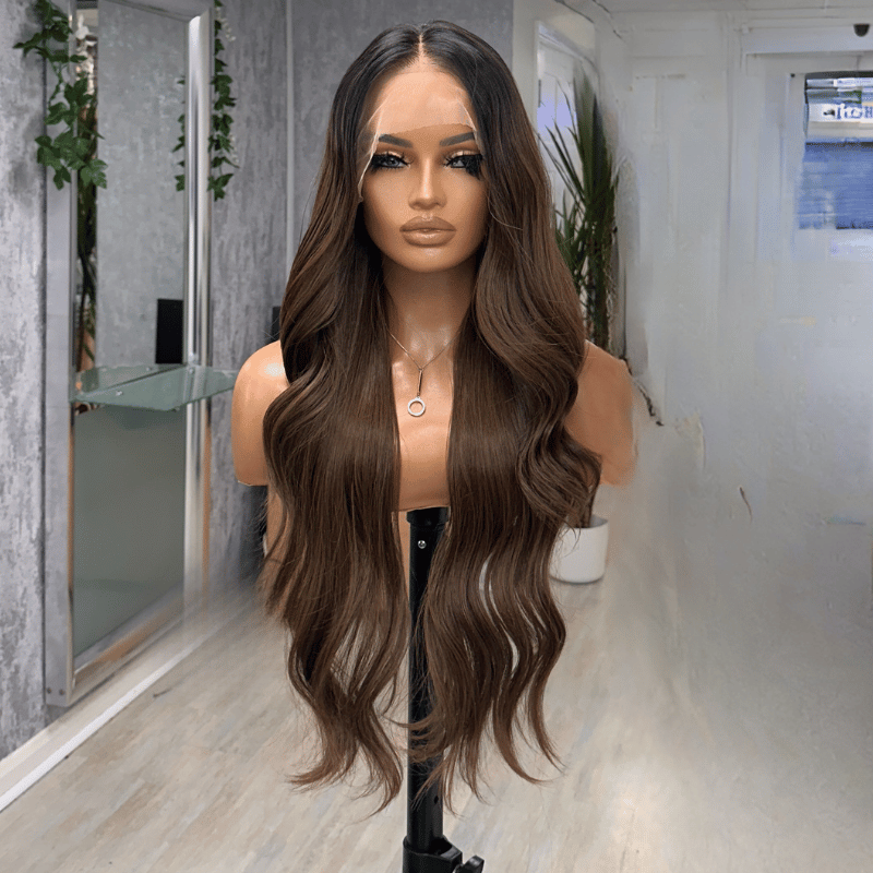 Jessie- 24 Inch Brown Lace Front Wig | 13x6 Free Part | Heat Safe Synthetic - estellewigsandmore.co.uk