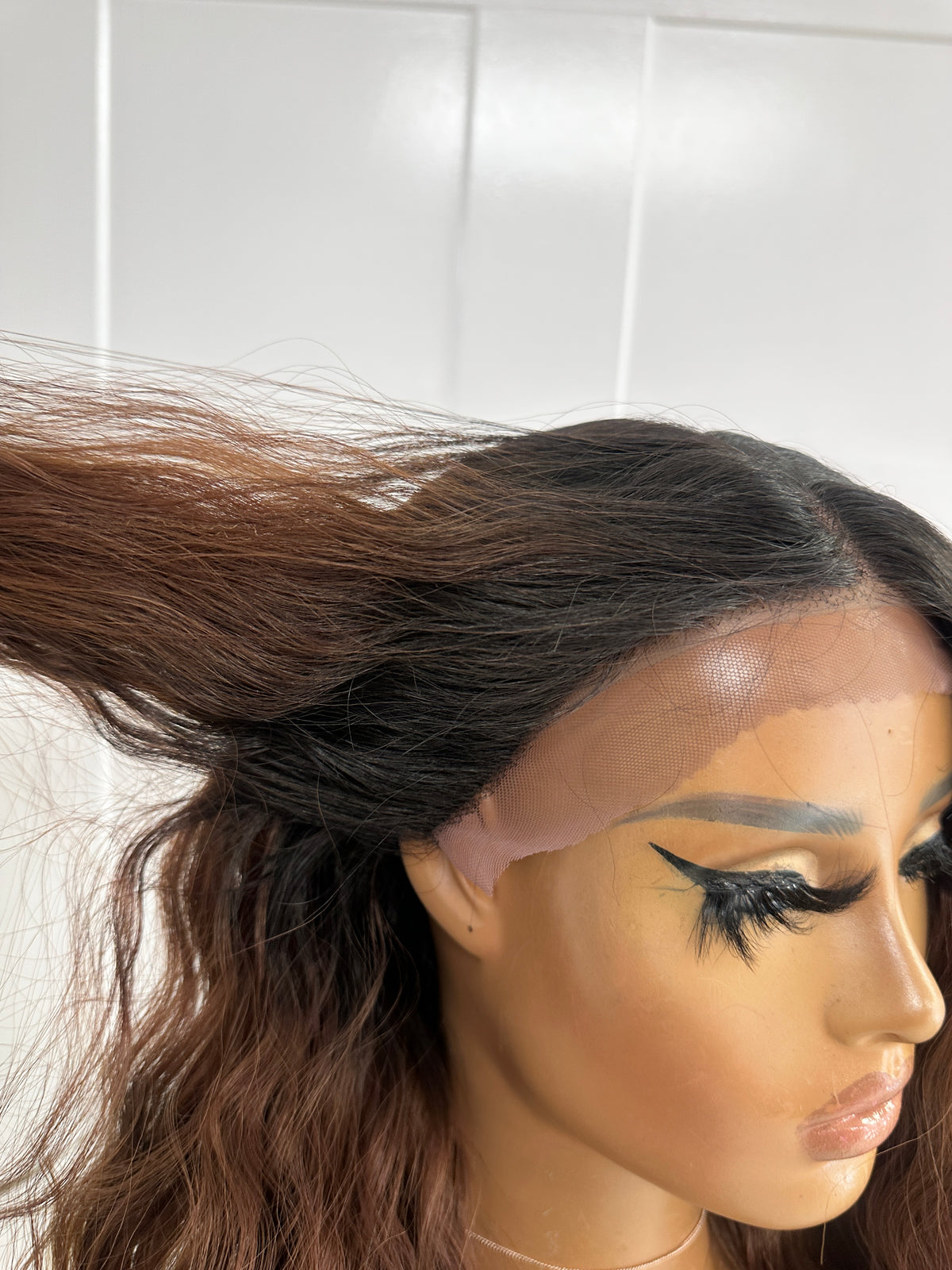 Long Curly Layered Synthetic Lace Front Wig-ALILA