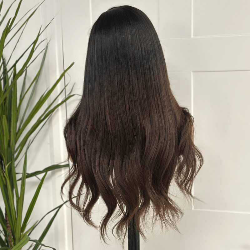 24” Yaki Straight Human Hair HD Closure  Wig-Becca - estellewigsandmore.co.uk