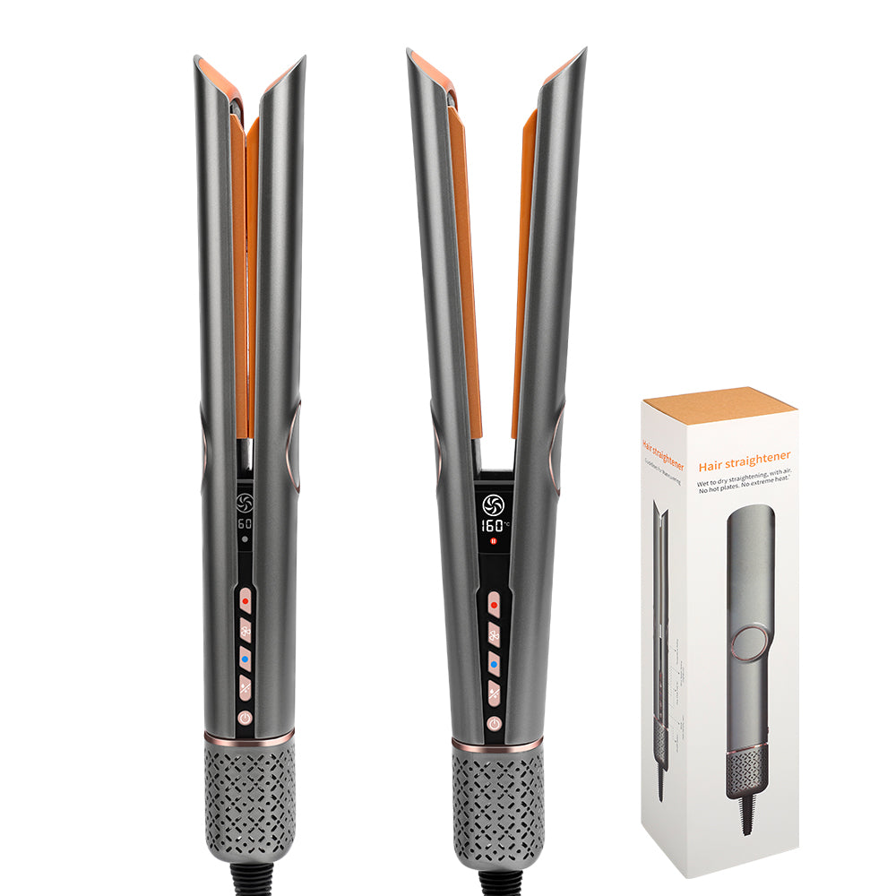 2-in-1 Wet to Dry Hair Dryer &amp; Straightener | High-Speed Ionic Blow Dryer with LCD Display - estellewigsandmore.co.uk Hair Accessories