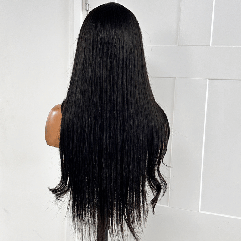 UP321 – 22” Long Straight Brown U-Part Human Hair Wig - estellewigsandmore.co.uk
