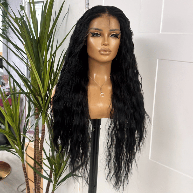 30&quot; Black  Lace Front Wig-Chyna