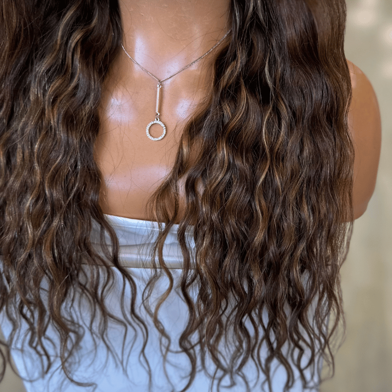 GEMY – 20" Chocolate Brown &amp; Honey Caramel Human Hair Lace Wig