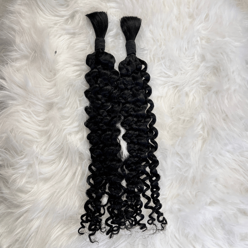 HUMAN HAIR -Loose Curl  Bulk Braiding Hair | Boho Braids | Goddess Locs - estellewigsandmore.co.uk