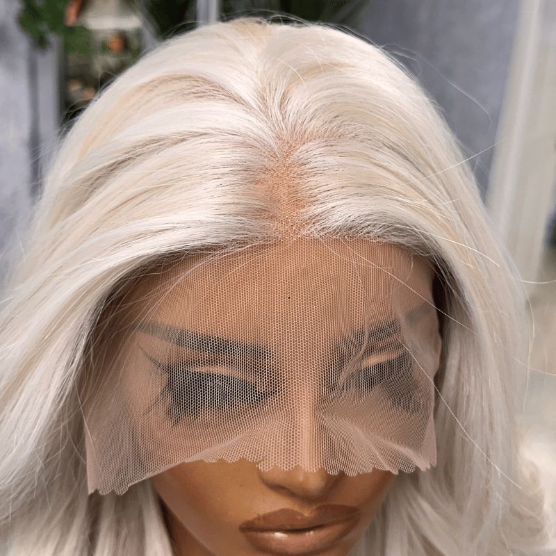 Celeste- Platinum Blonde synthetic  13×6 Lace Front Wig - estellewigsandmore.co.uk