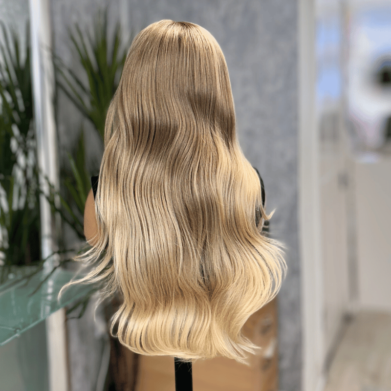 Romy- 20” Blonde Human Hair Wig | 13x6 HD Lace Front Glueless Wig - estellewigsandmore.co.uk