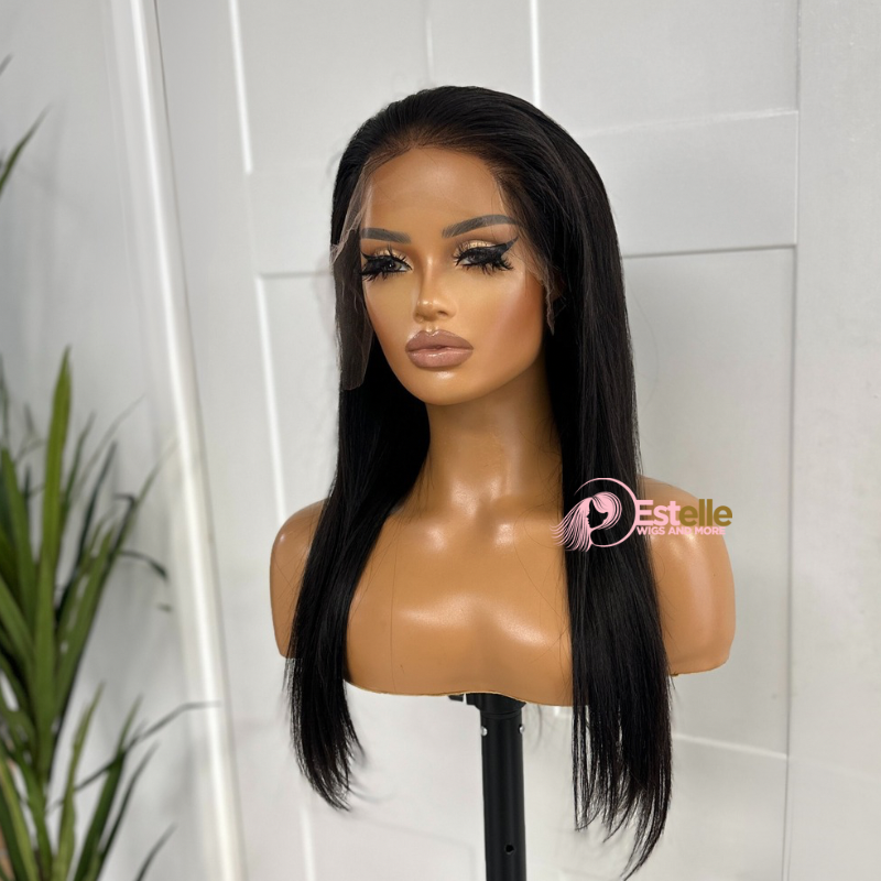 18 outlet inch human hair lace front wig