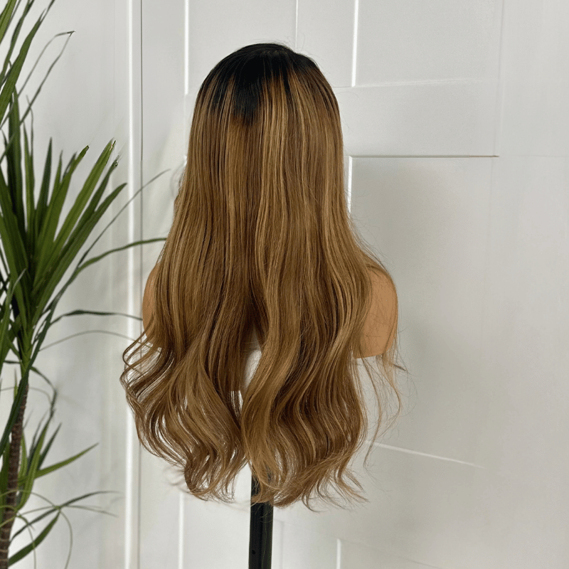 MADISON – 22" Honey Caramel Blonde Virgin Human Hair 5×5 HD Lace Wig