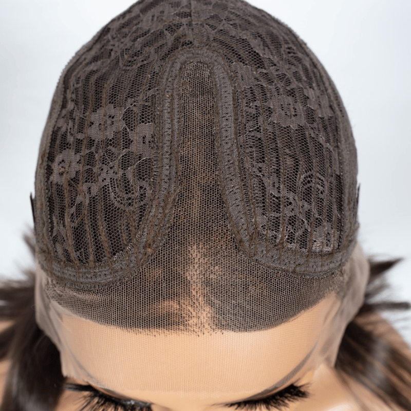 KRIS – 8" Sleek Bob Wig with Fringe | T-Lace Part Synthetic Wig