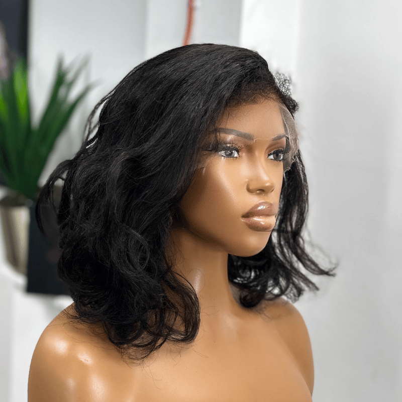Kinky Straight Human Hair Lace Front Wig 13x4 | SADE - estellewigsandmore.co.uk