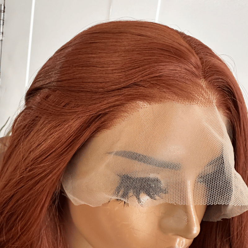 EWD 158-24" Auburn Copper Synthetic 13×6 Lace Front Wig | Final Sale