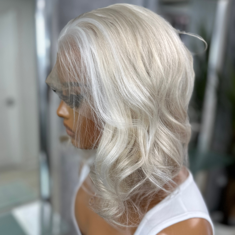 Naya-Short  Icy Blonde Bob Wig | 13x6 Lace Frontal | Multi-Parting Wig