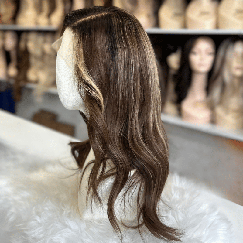 Mila-14 inch  Mocha Melt  Human Hair HD Lace Frontal Wig - estellewigsandmore.co.uk