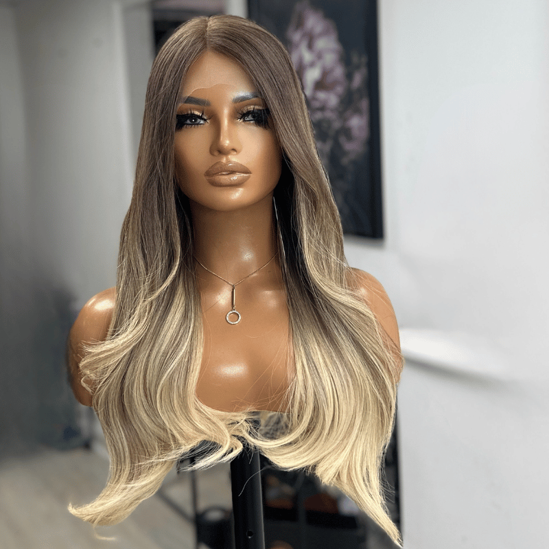 Shanice  | 24” Luxury European Human Hair Silk Base| Lace Front Wig – Ready to Ship - estellewigsandmore.co.uk