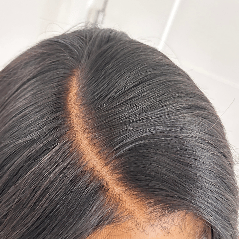 Remi-20" Natural Black Yaki Straight Human HD Lace Frontal Hair Wig - estellewigsandmore.co.uk