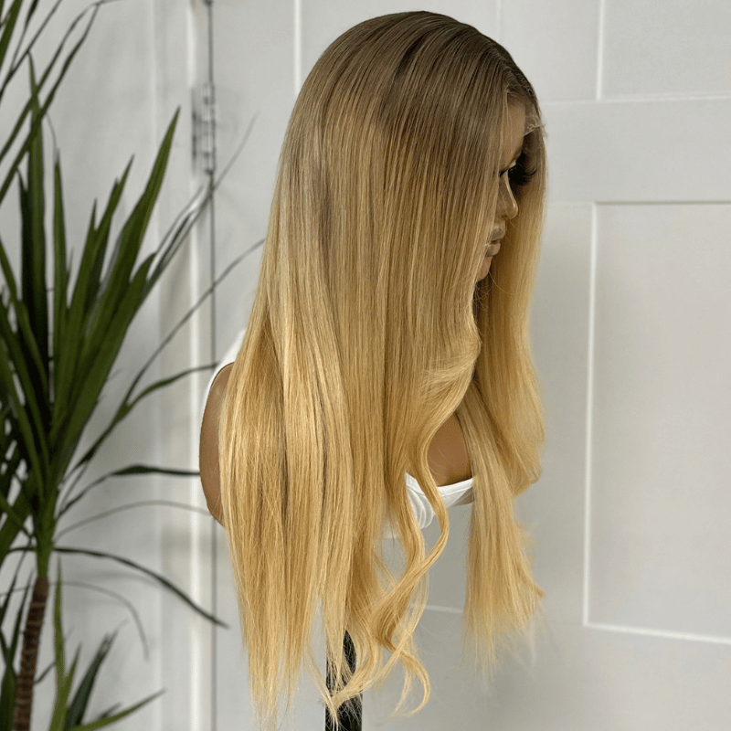 MADISON – 22" Bleach Blonde Human Hair 5×5 HD Lace Wig