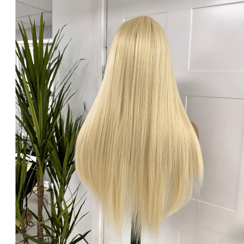 EWD 28- Long Light Blonde Silk Base Synthetic Wig