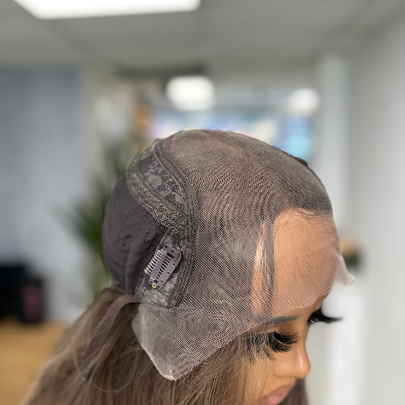 Naomi 22” Human Hair Lace Front Wig – Rooted Blonde - estellewigsandmore.co.uk