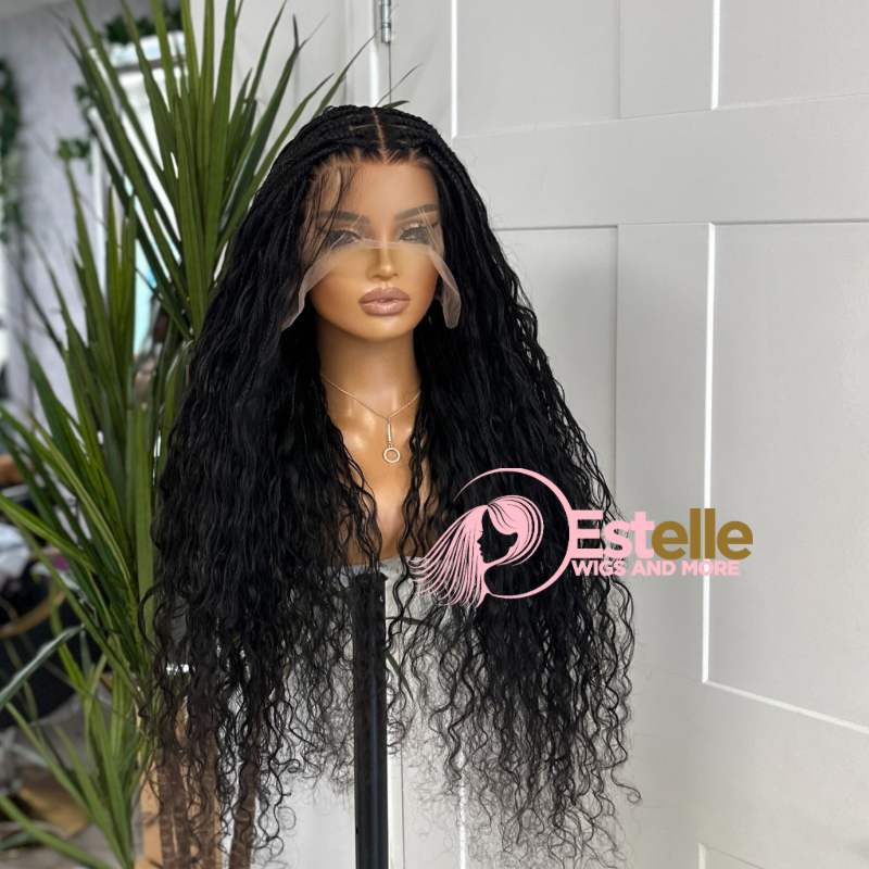 Long  Goddess/Boho Braided Full Lace Wig-AZ/05
