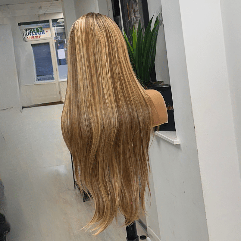 Ilaria 24 Inch Straight Lace Front Wig | Honey Brown to Golden Blonde Blend - estellewigsandmore.co.uk