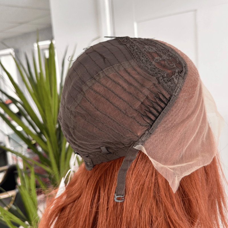 EWD 158-24" Auburn Copper Synthetic 13×6 Lace Front Wig | Final Sale