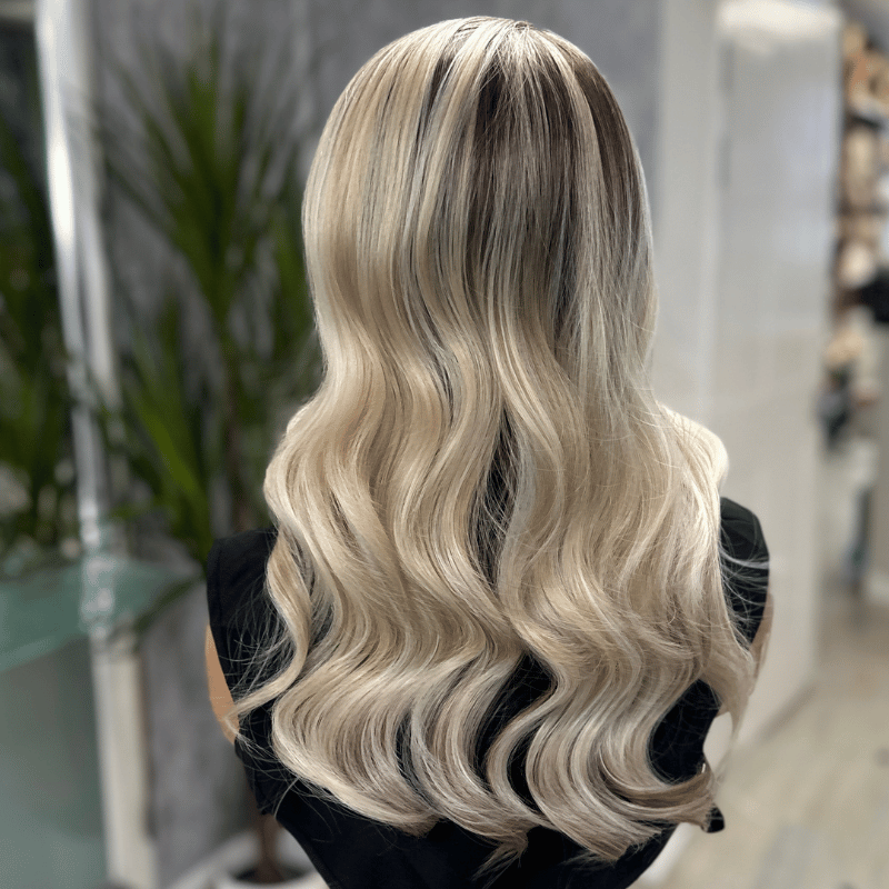 Freya 002 Rooted Platinum Blonde Lace Front Wig | Scandinavian Blonde - estellewigsandmore.co.uk