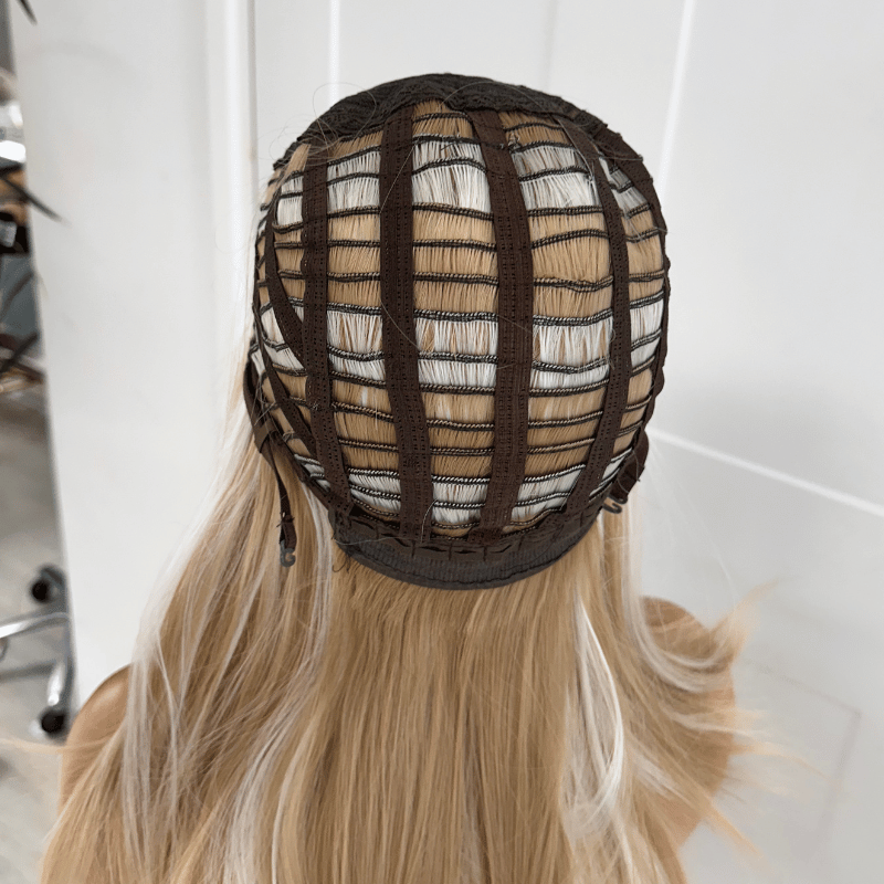 EWD 156-Rooted Beige Blonde Layered Synthetic Wig | Final Sale