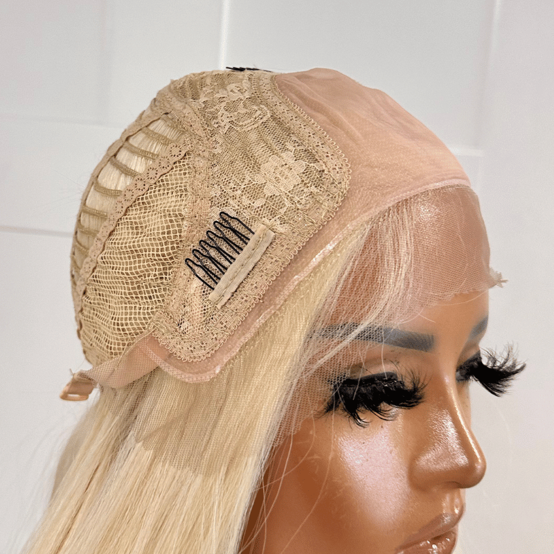 EWD 28- Long Light Blonde Silk Base Synthetic Wig