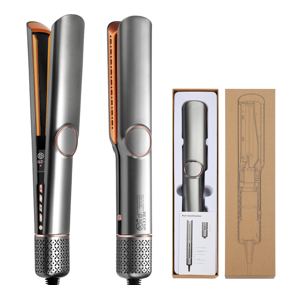 2-in-1 Wet to Dry Hair Dryer &amp; Straightener | High-Speed Ionic Blow Dryer with LCD Display - estellewigsandmore.co.uk Hair Accessories