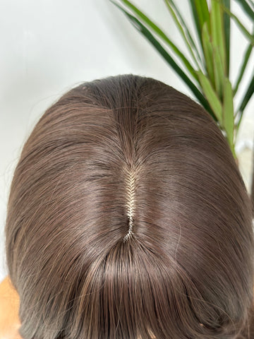 MAYA-Latte Brown   Layered Synthetic Full Wig