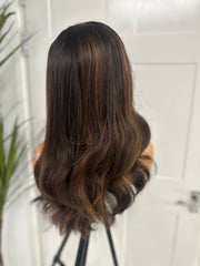 KEMI- Long Luxury Raw Human Hair Lace Closure Wig