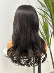 BRITT -18'' 100% Absolute Glueless  Human Hair Lace Front Wig