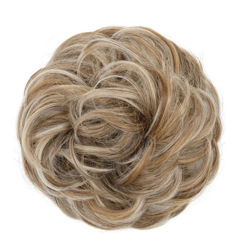 Curly Messy Bun Hair Scrunchie | Synthetic Heat Resistant Hair Piece