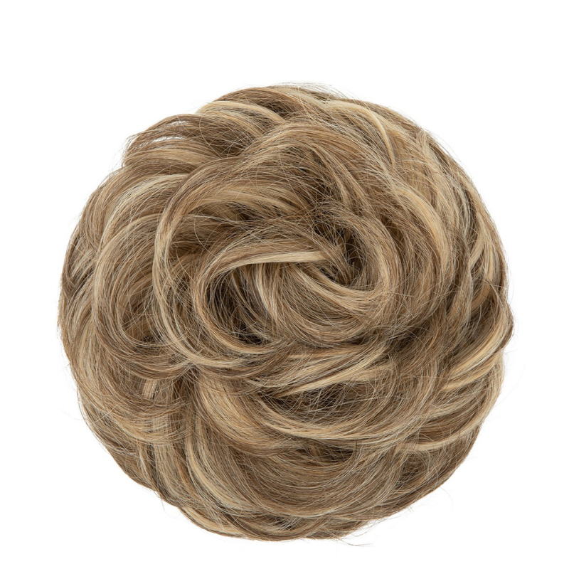 Curly Messy Bun Hair Scrunchie | Synthetic Heat Resistant Hair Piece