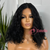 Natural Black  Loose Wave Lob Synthetic Lace Front Wig-YAZMINE