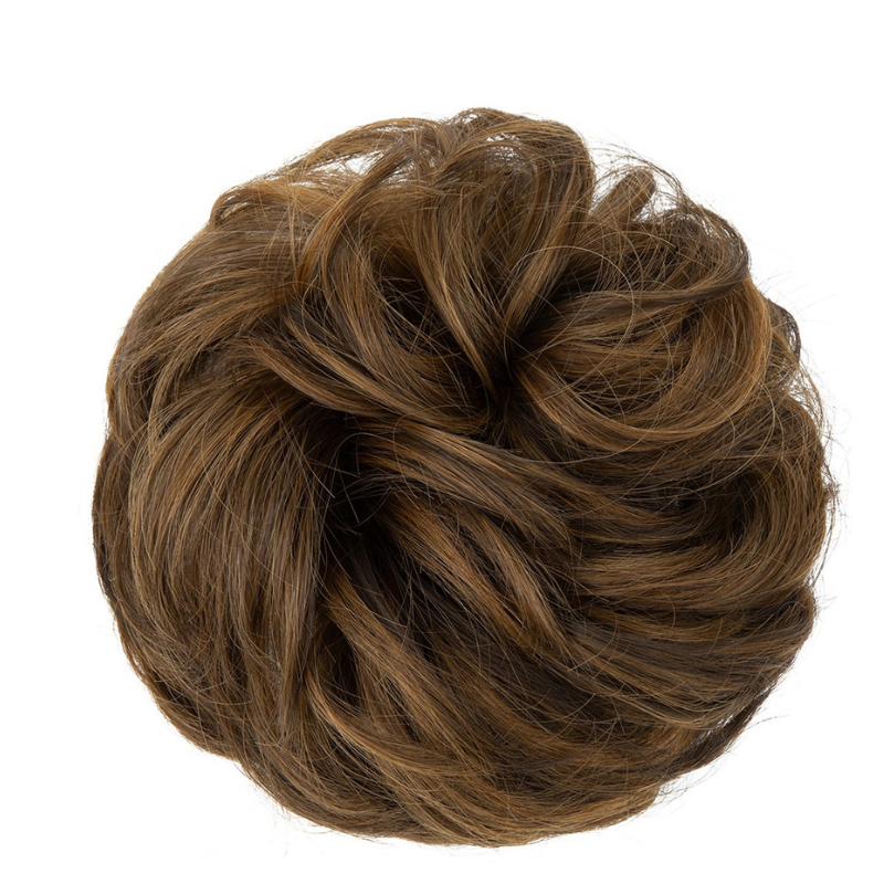 Curly Messy Bun Hair Scrunchie | Synthetic Heat Resistant Hair Piece