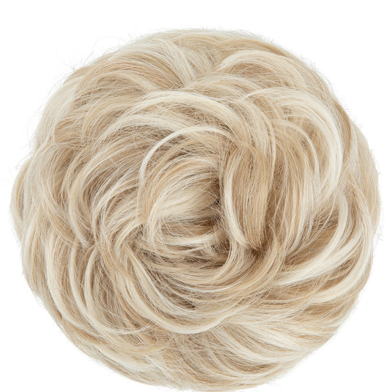 Curly Messy Bun Hair Scrunchie | Synthetic Heat Resistant Hair Piece