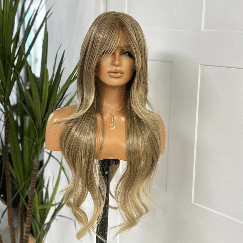 Caramel Brown &amp; Beige Blonde Lace Front Wig-Yazmine/25