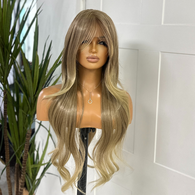 Caramel Brown &amp; Beige Blonde Lace Front Wig-Yazmine/25