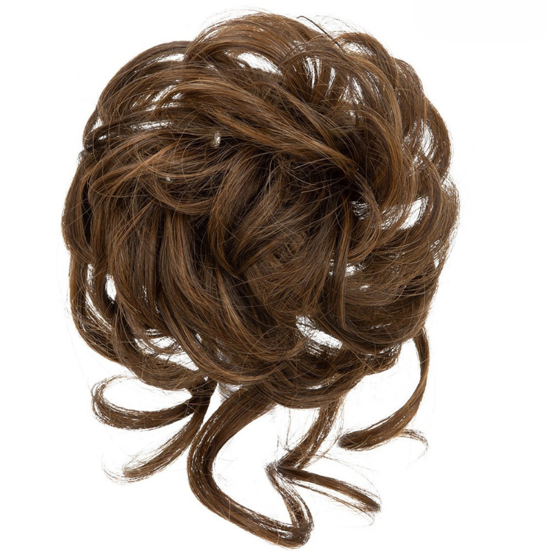 Curly Messy Bun Hair Scrunchie | Synthetic Heat Resistant Bun Hair Piece